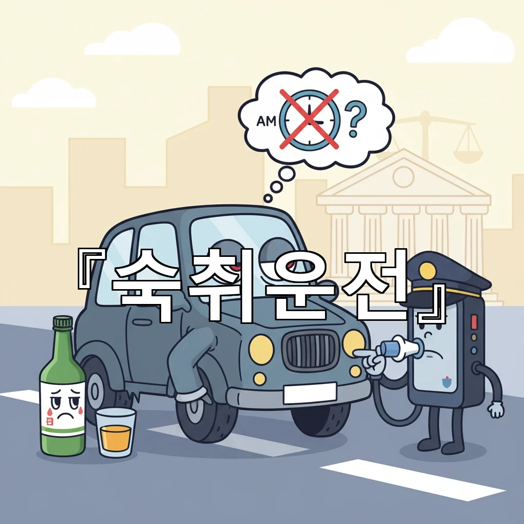 숙취운전 다음날 아침에도 단속 대상 될 수 있는 이유와 대응