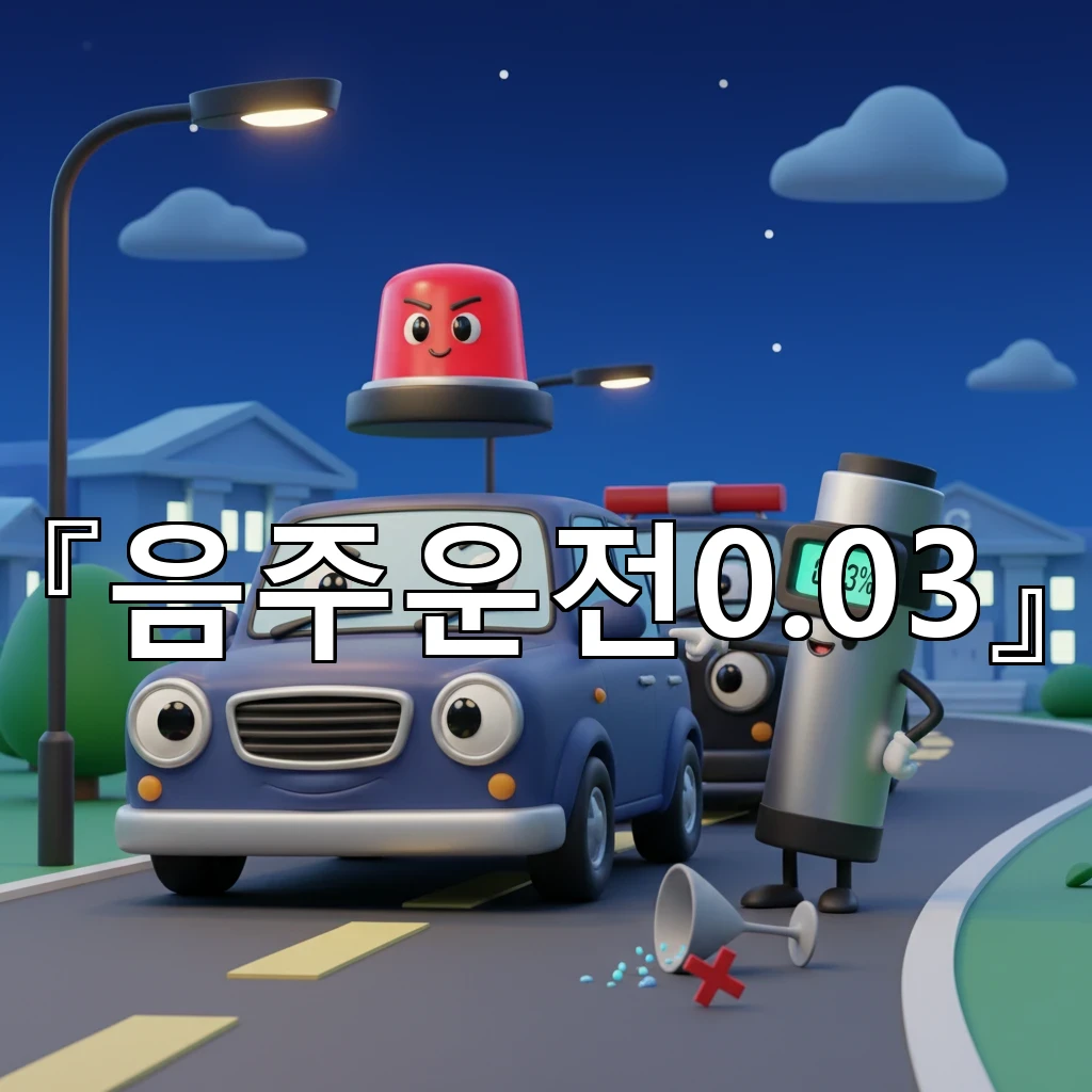 음주운전0.03 경계치 상황에서 운전 중단과 후속 절차 점검
