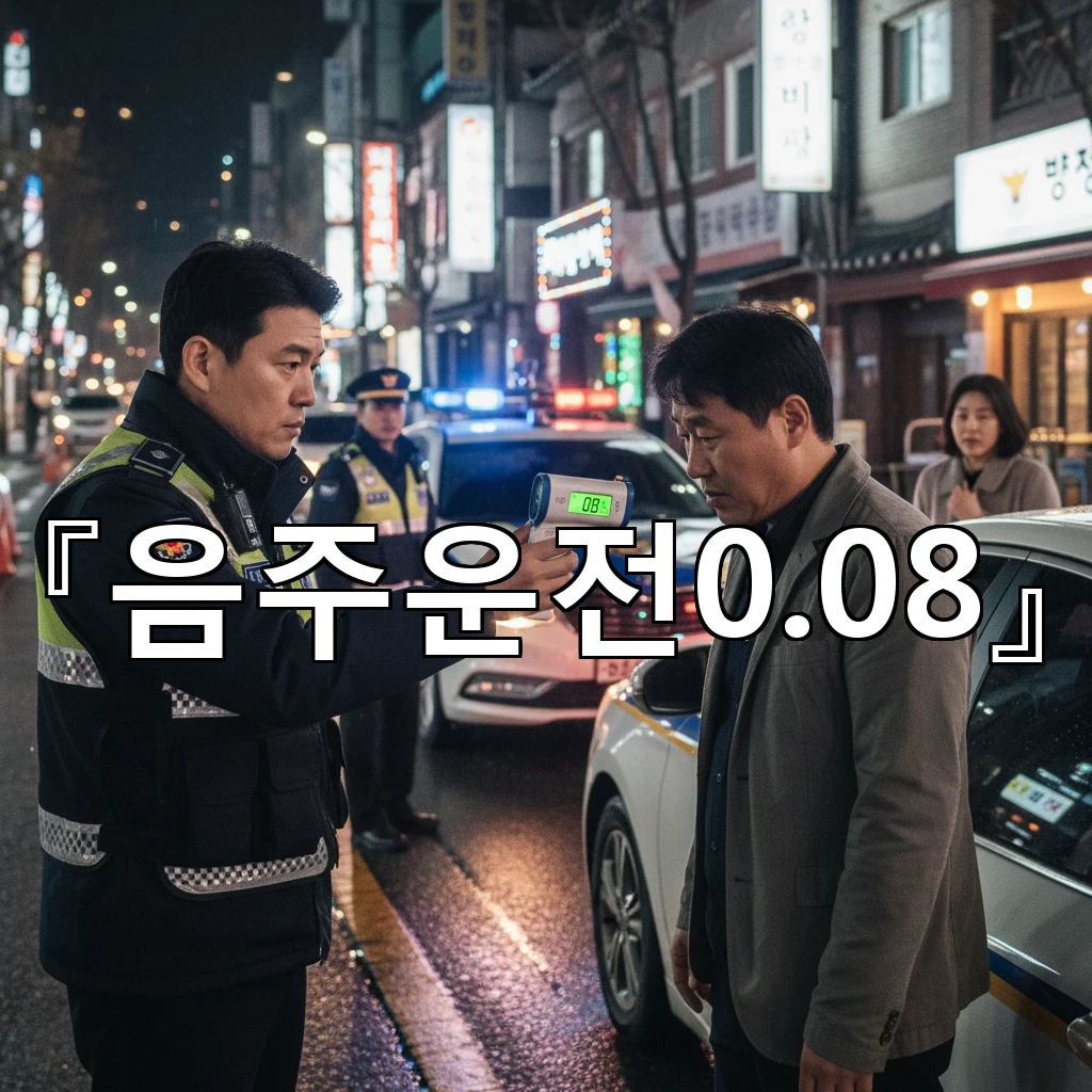 음주운전0.08 기준 넘어선 순간부터 달라지는 대응의 핵심