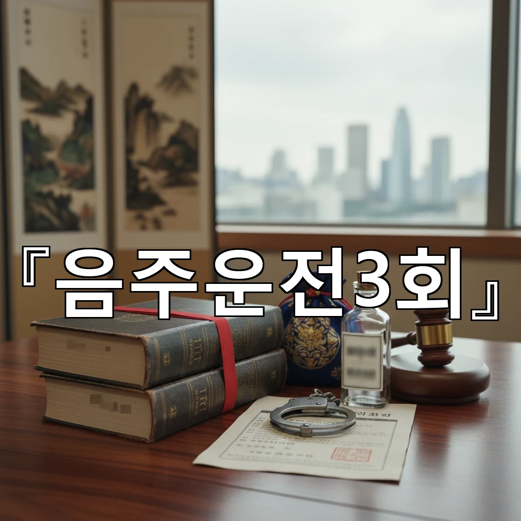 음주운전3회 누적 시 형량 판단 기준과 양형 요소 점검 포인트