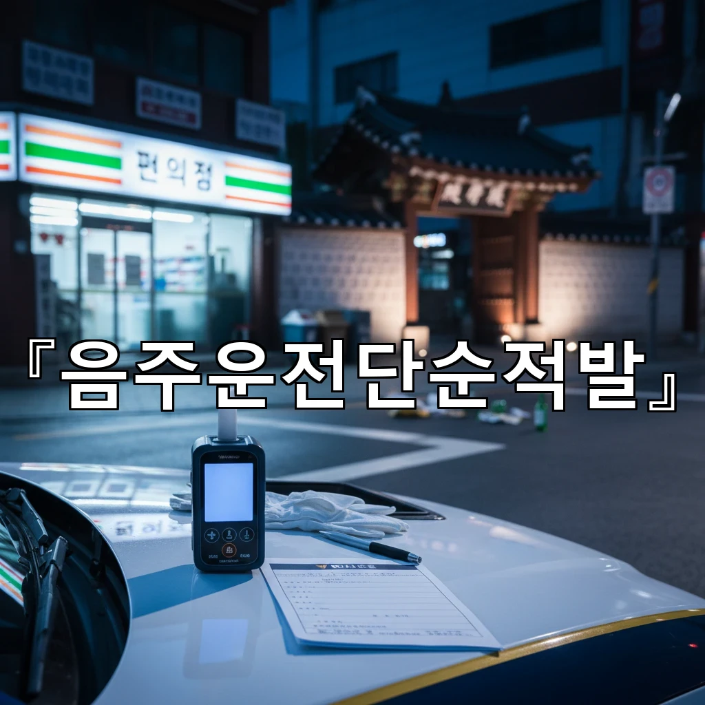 음주운전단순적발 대리운전 호출 직후 단속된 경우 쟁점 정리