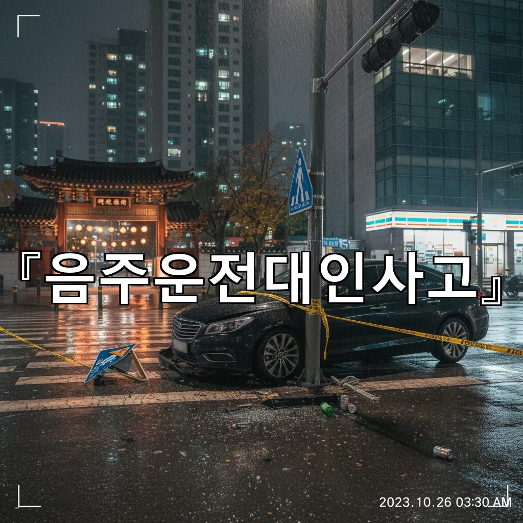 음주운전대인사고 가해자 피해자 보험사 대응 순서를 안내합니다