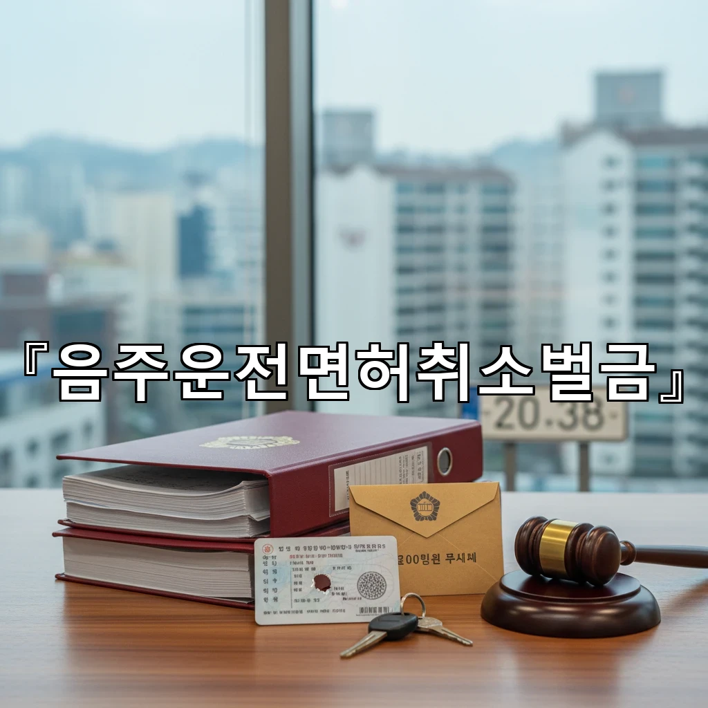 음주운전면허취소벌금 적발 이후 절차별 준비물과 실무 체크리스트