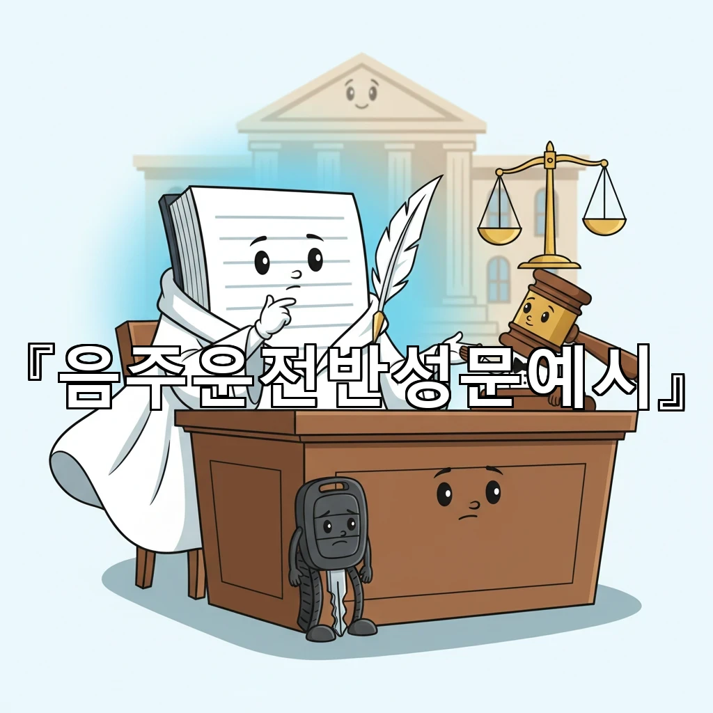 음주운전반성문예시 재판 전에 마음을 담아 진정성 있게 쓰는 법