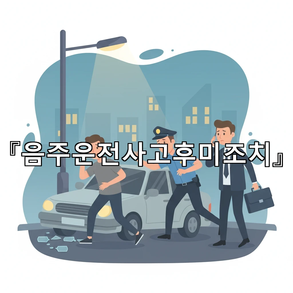 음주운전사고후미조치 도주 의심 상황에서 현명한 선택 기준 제시