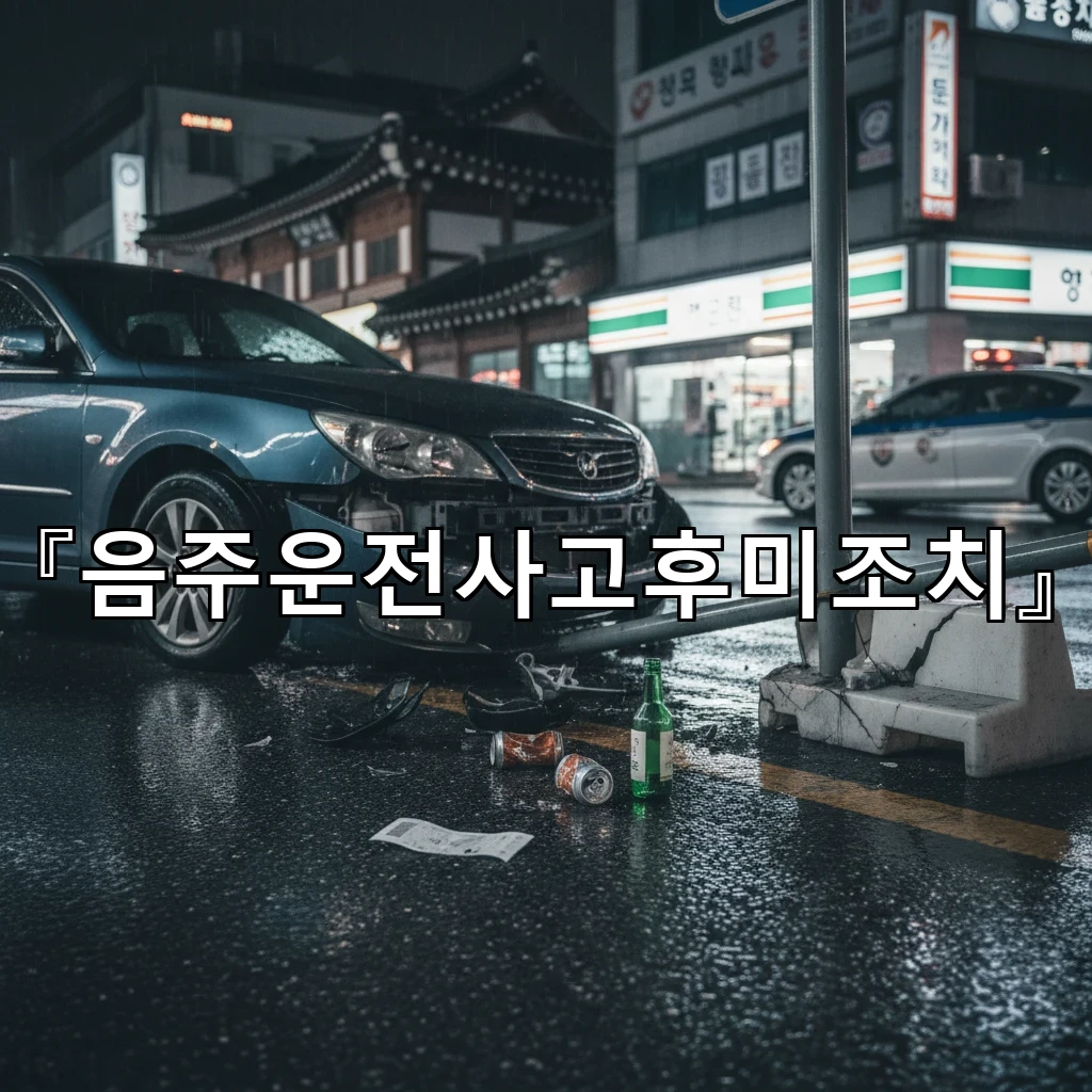 음주운전사고후미조치 현장 보존 원칙과 휴대전화 기록 관리 요령