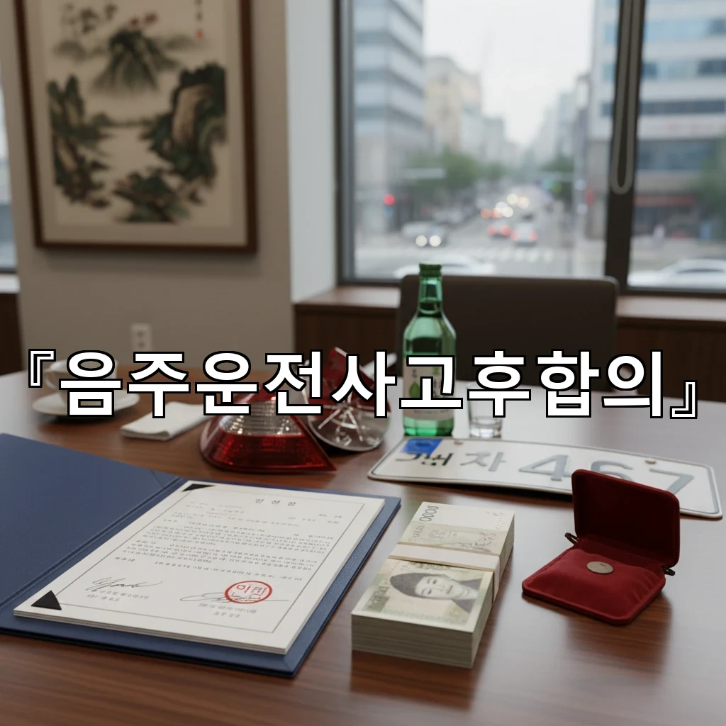 음주운전사고후합의 상대방과의 대화 원칙과 감정 조절 요령 정리