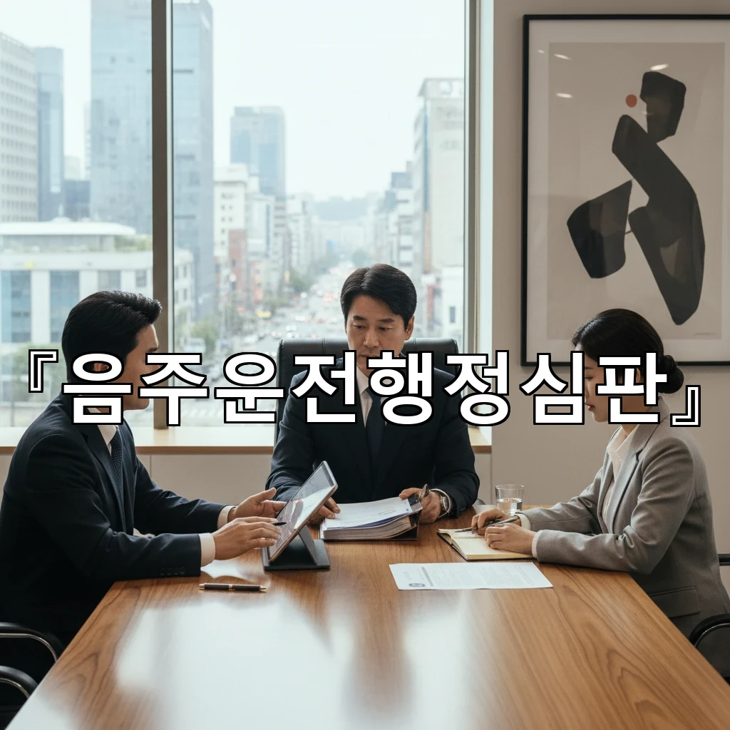 음주운전행정심판 초동 진술 흐름 잡는 체계적 기록 정리 가이드