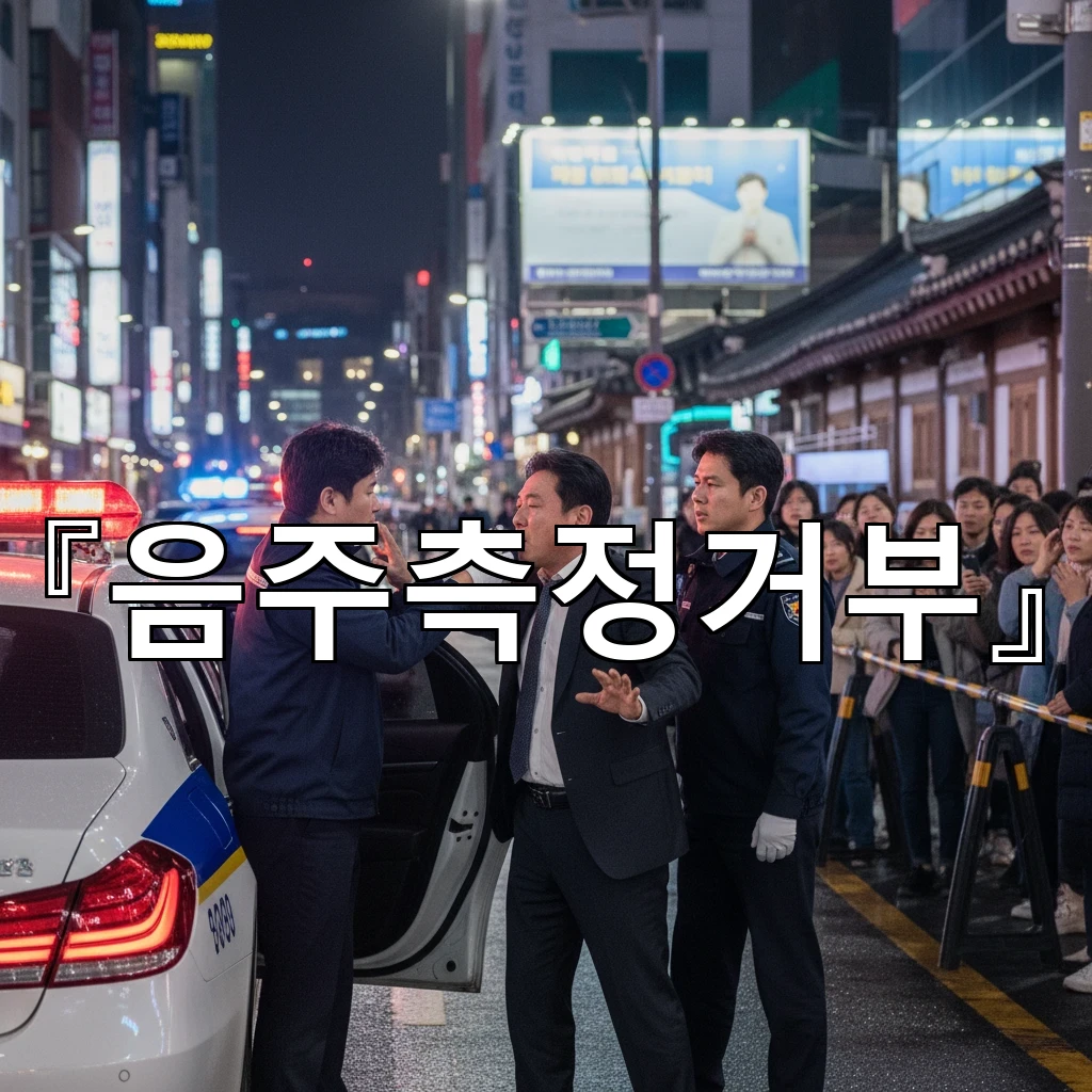 음주측정거부 단속 현장에서의 첫 한마디가 결과를 바꾼다