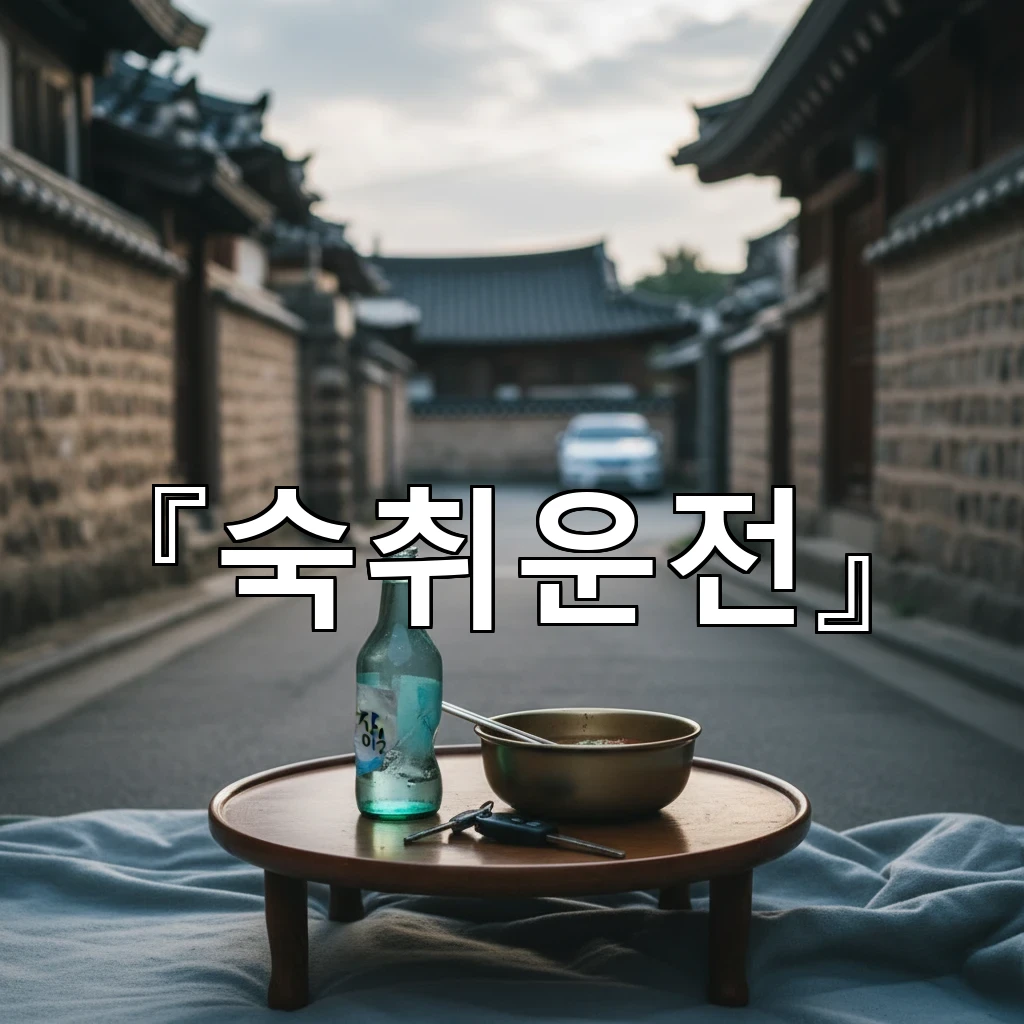 숙취운전 밤새 쉬어도 혈중농도 남아 처벌될 수 있는 상황