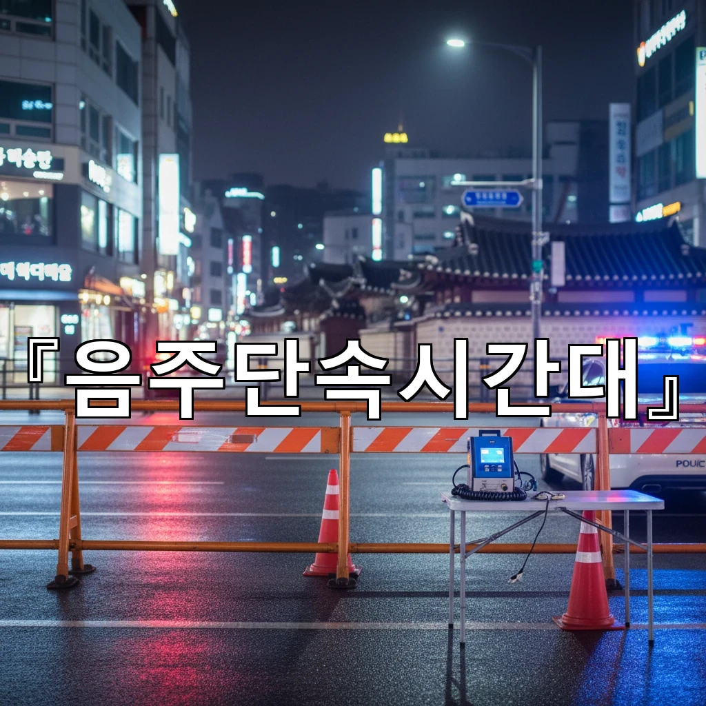 음주단속시간대 안전하게 귀가하려면 알아둘 주의사항과 대응 요령