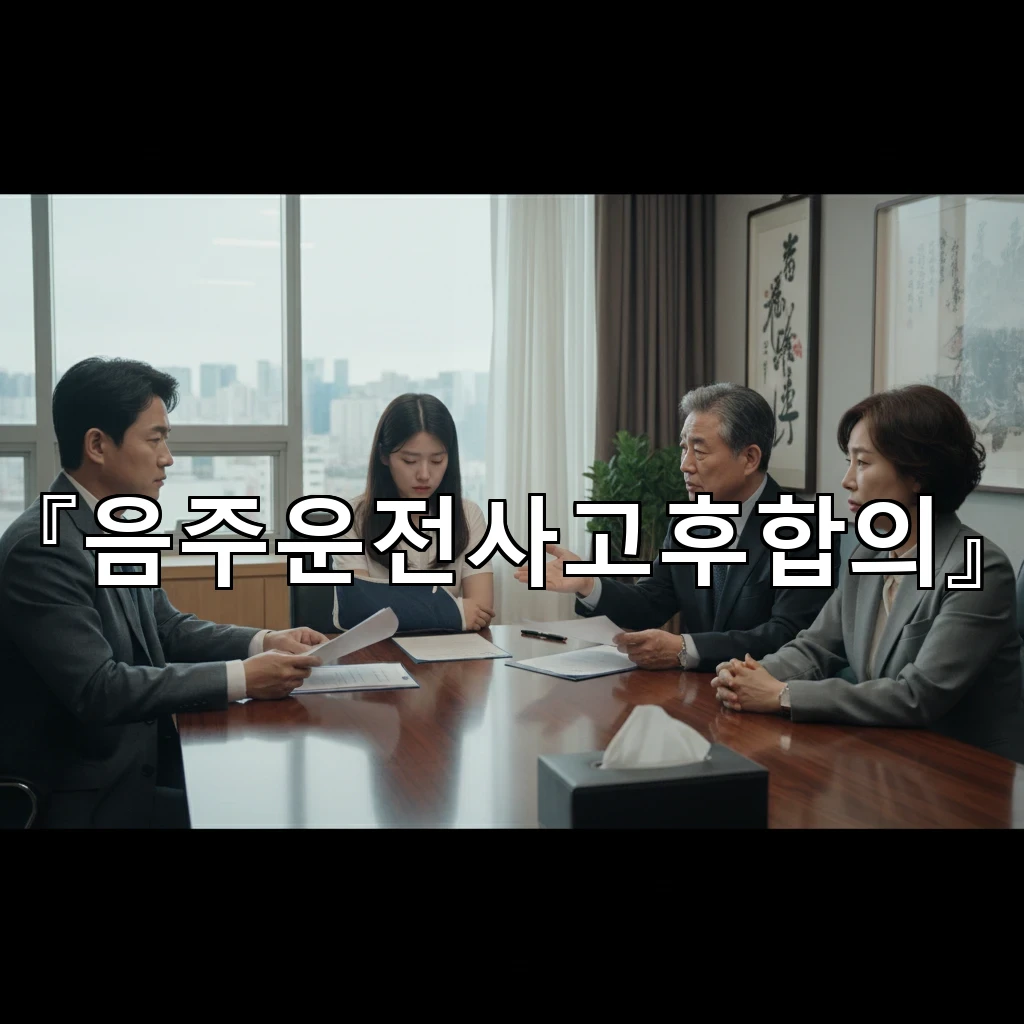 음주운전사고후합의 합의금 범위와 회복 계획을 현실적으로 세우기