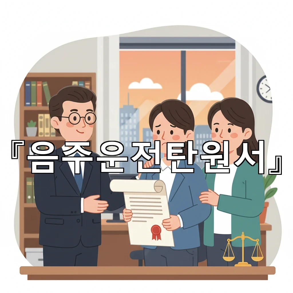 음주운전탄원서 반성의 진정성을 드러내는 사실관계 정리 요령