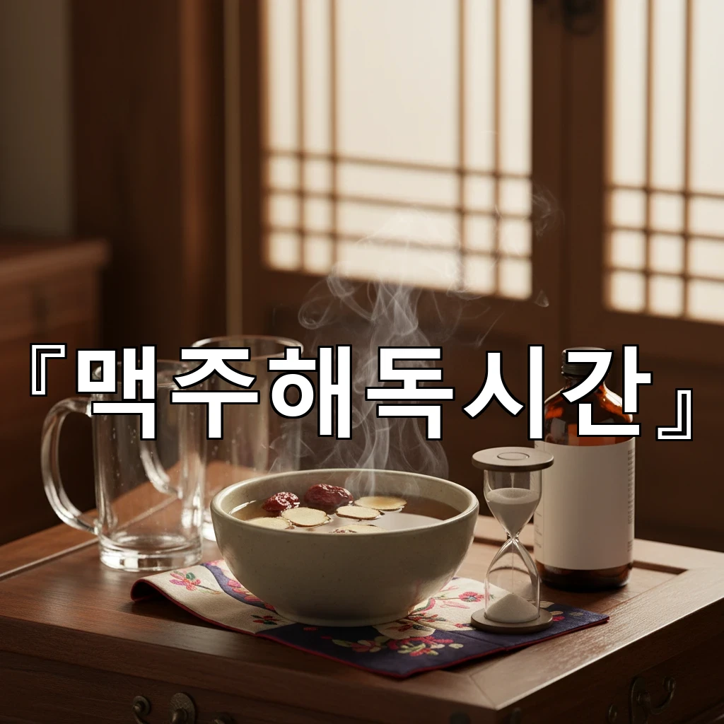 맥주해독시간 늦은 밤 한잔 뒤 다음날 일정에 맞춘 준비법