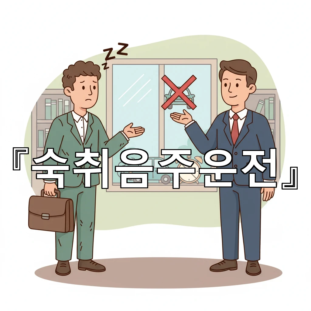 숙취음주운전 다음날 단속에서 후회하지 않게 준비할 행동 수칙