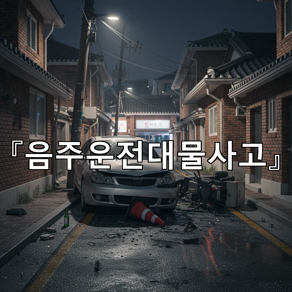 음주운전대물사고 대인 없음에도 형사처벌이 커지는 이유 정리