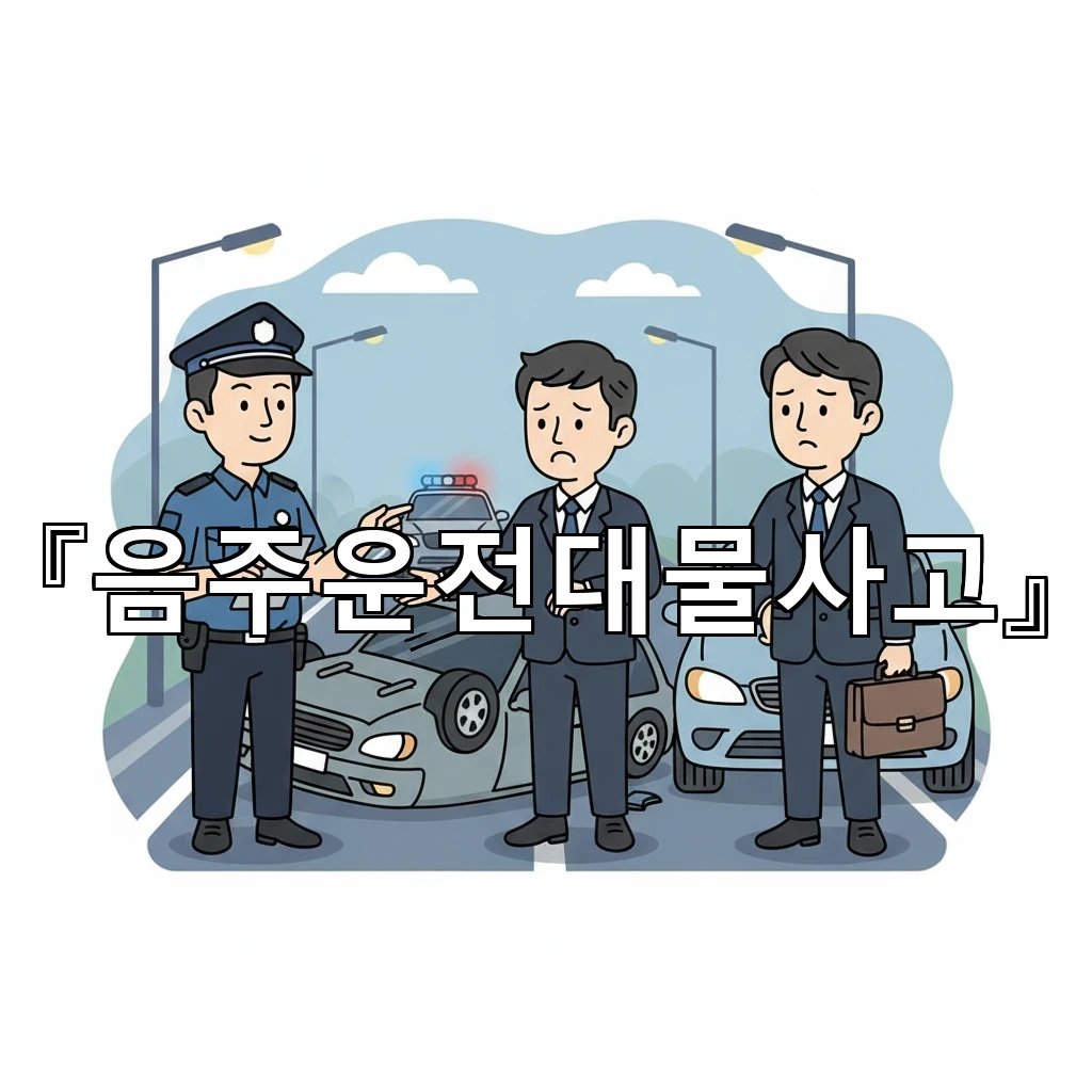 음주운전대물사고 경찰 조사에서 질문 의도 파악하고 대응하는 법