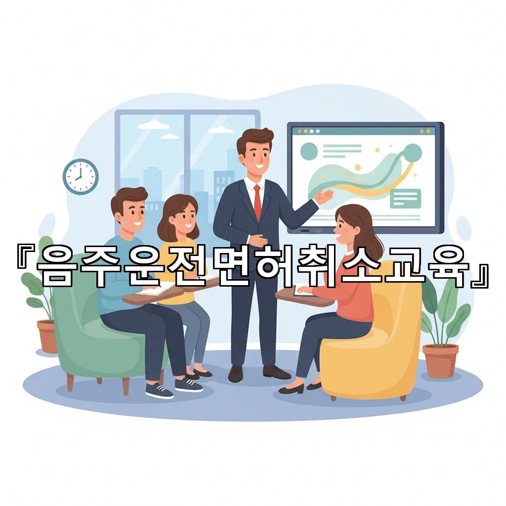 음주운전면허취소교육 당일 진행 흐름과 시간 배분 미리 그려보기