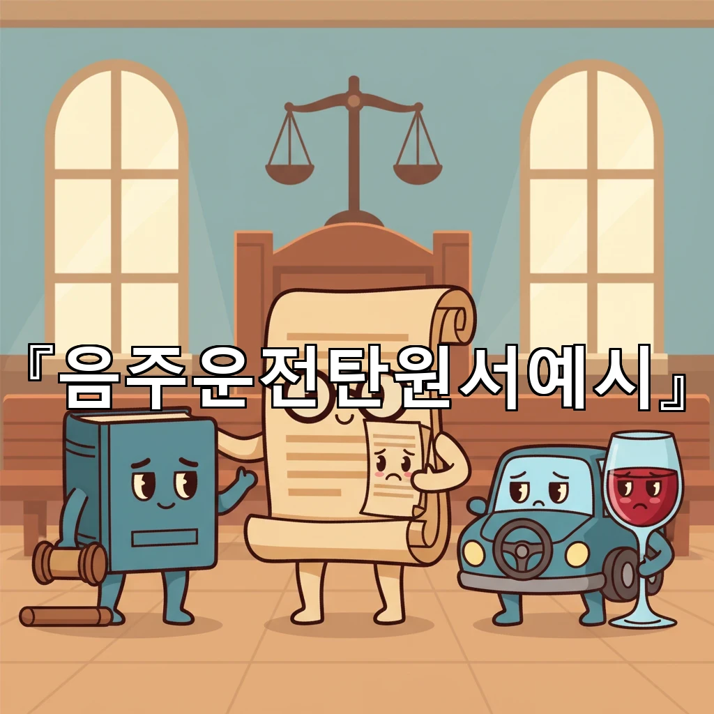 음주운전탄원서예시 선처를 돕는 핵심 문장 구성과 주의점 정리