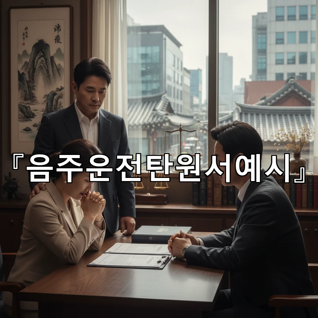 음주운전탄원서예시 사실관계 정리부터 결론까지 문장 흐름 점검표