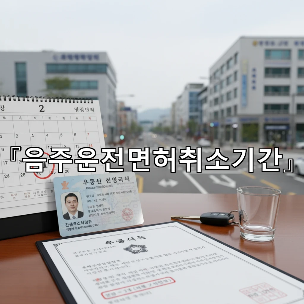 음주운전면허취소기간 계산 방식과 시작일 기준을 사례로 풀어보기