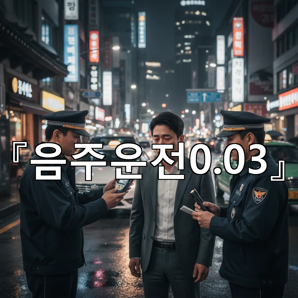 음주운전0.03 수치가 애매할 때 경찰 호흡측정 절차 이해하기
