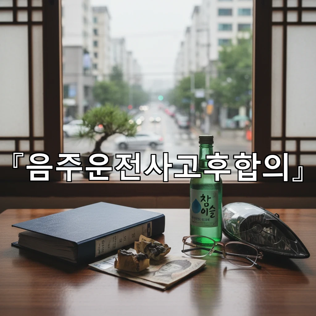 음주운전사고후합의 합의금 외에 지원할 수 있는 항목을 정리하기