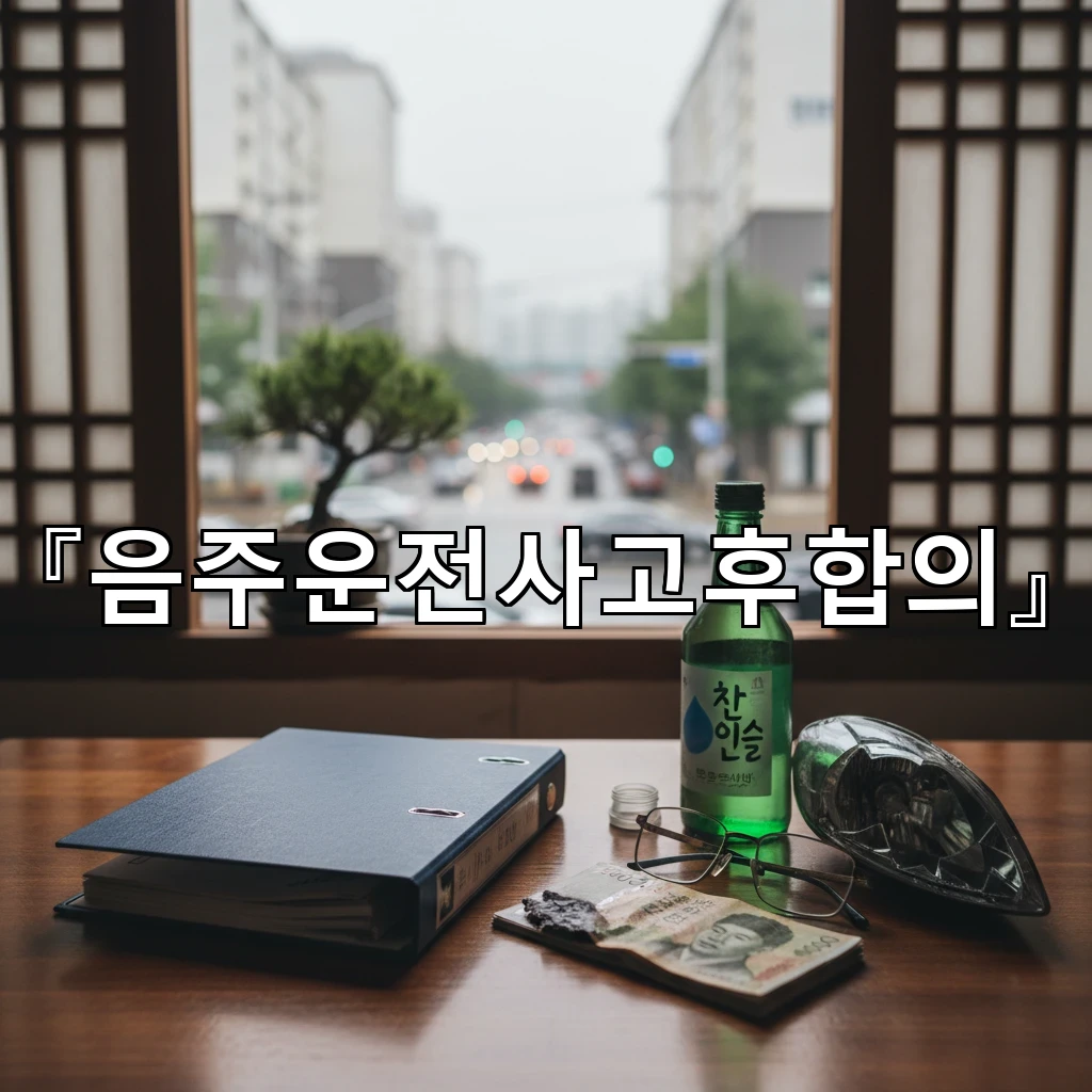 음주운전사고후합의 대인 대물 구분이 헷갈릴 때 체크할 기준