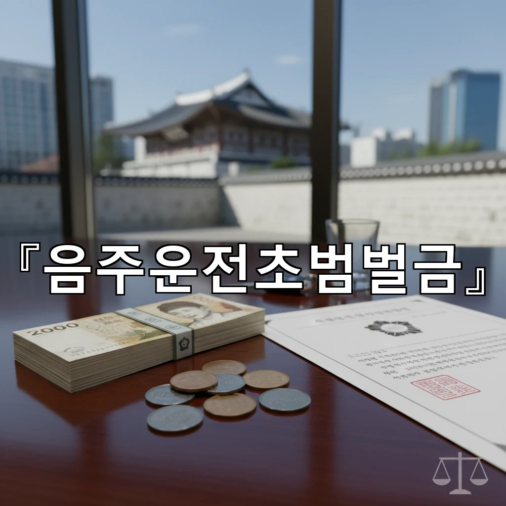음주운전초범벌금 처분 수위가 갈리는 기준과 준비해야 할 자료들