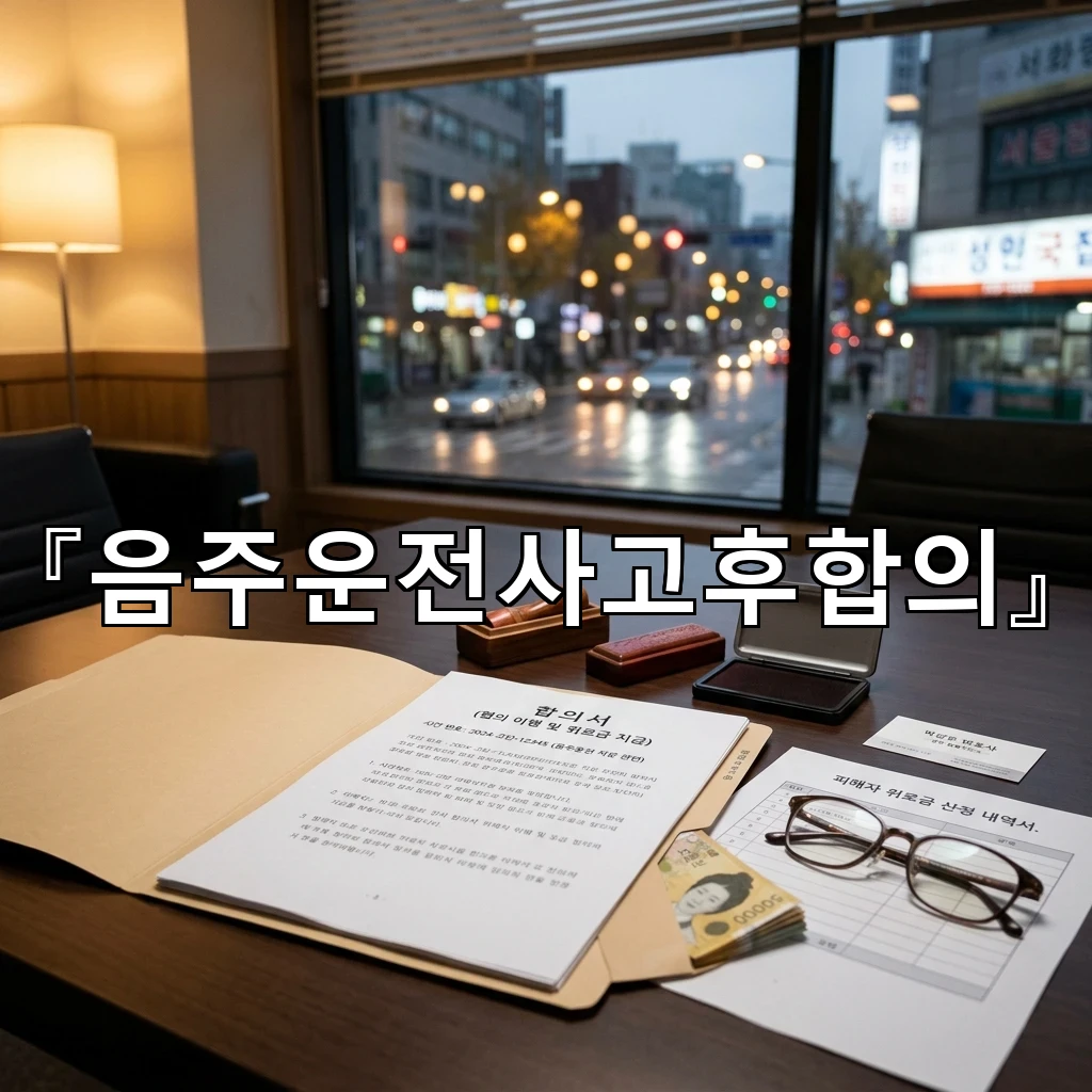 음주운전사고후합의 갈등을 줄이는 대화의 시작점과 정리 순서