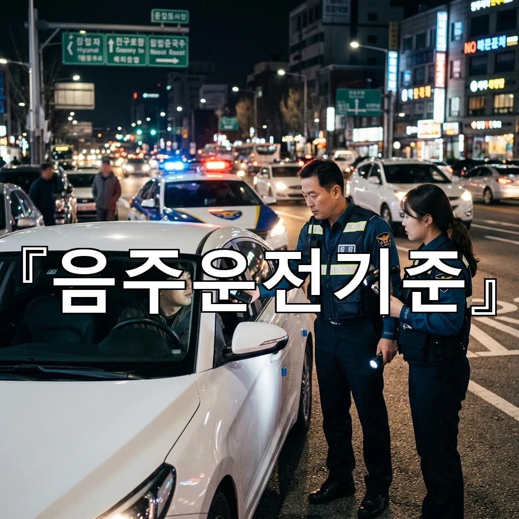 음주운전기준 수치보다 먼저 짚어야 할 생활 속 판단 포인트