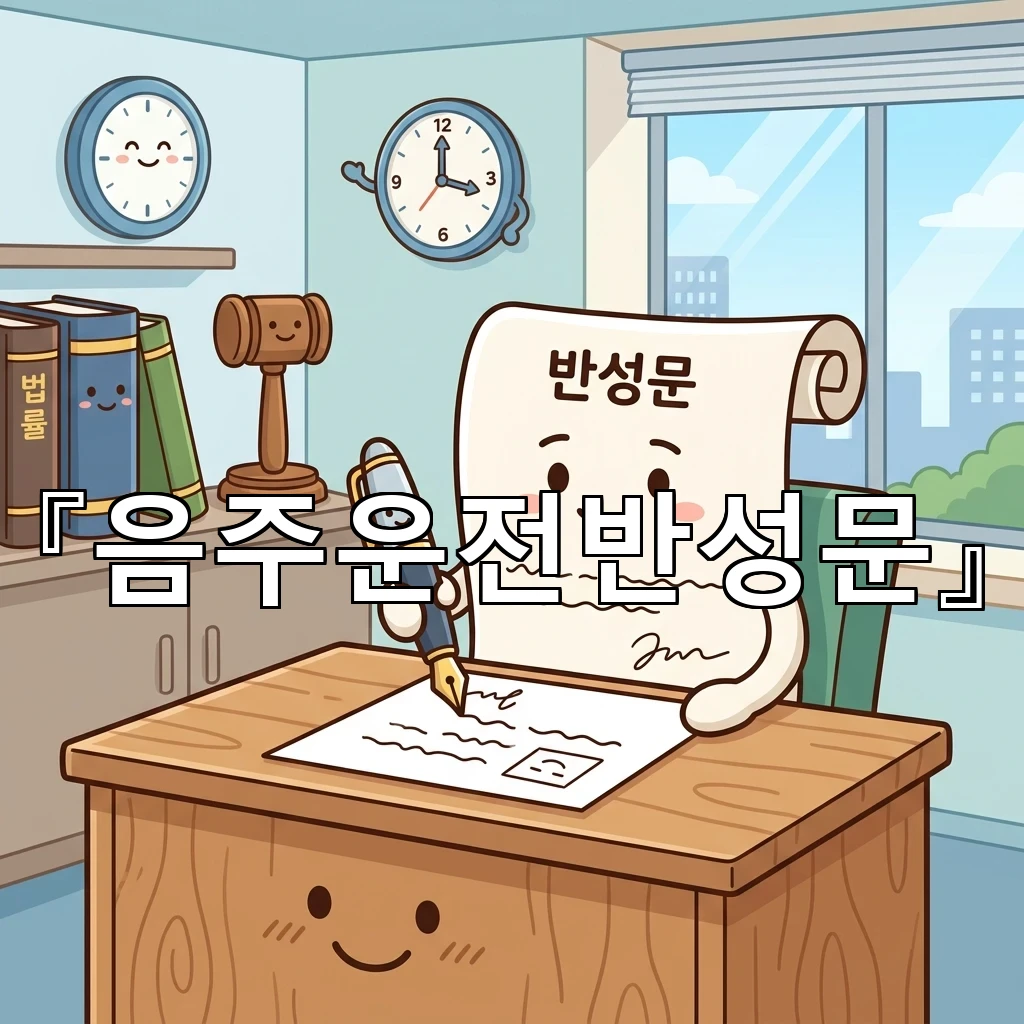 음주운전반성문 스스로를 돌아보는 마음을 차분히 적는 방법 안내