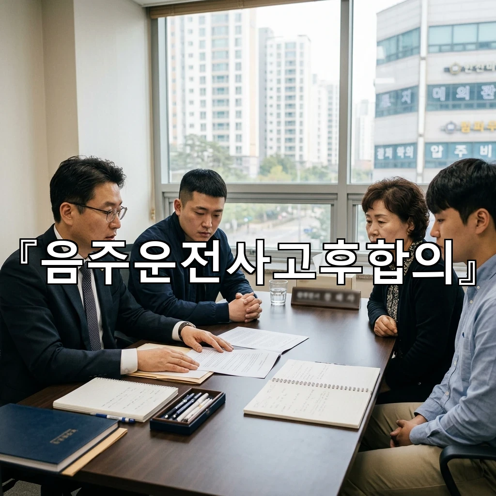 음주운전사고후합의 문자로 먼저 남기는 약속의 범위와 말투 점검