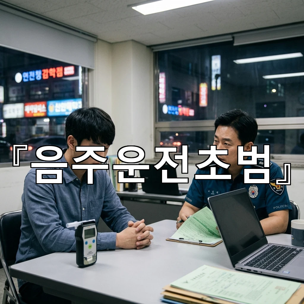 음주운전초범 혼란스러운 밤을 지나 내일을 세우는 첫 기록