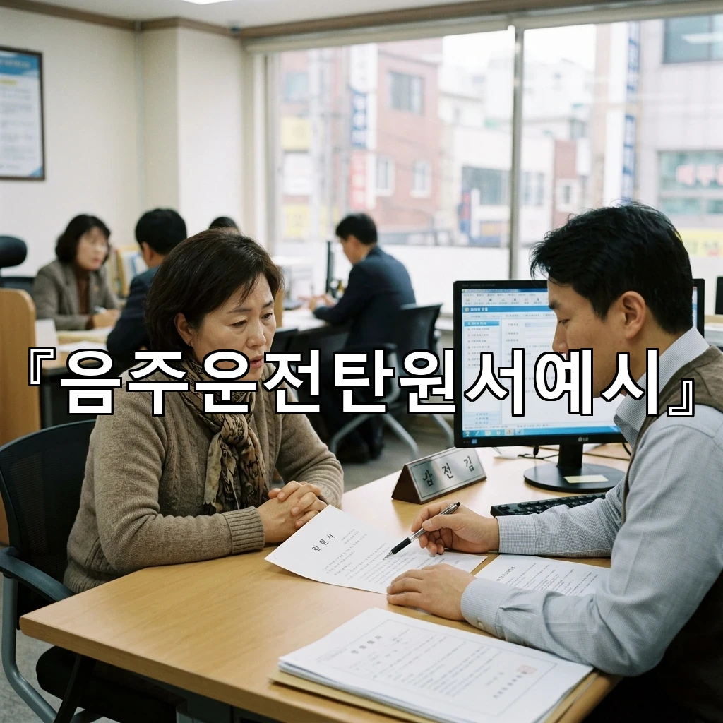 legal image 음주운전탄원서예시 4132