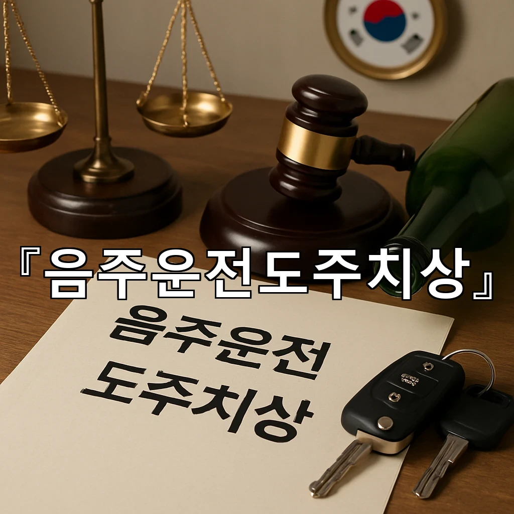 음주운전도주치상 처음 마주한 사람도 이해하기 쉬운 정리