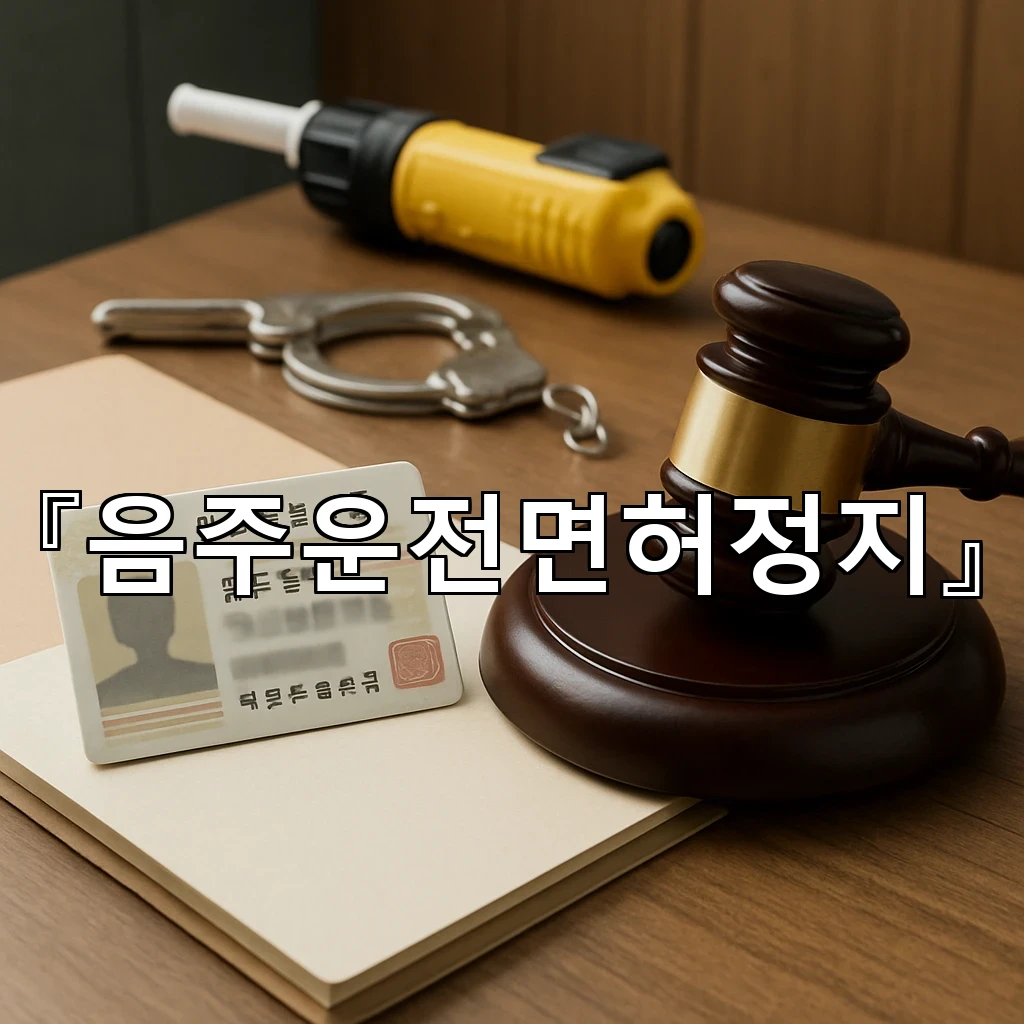 음주운전면허정지 관련 안내문을 읽는 새로운 시선과 요령