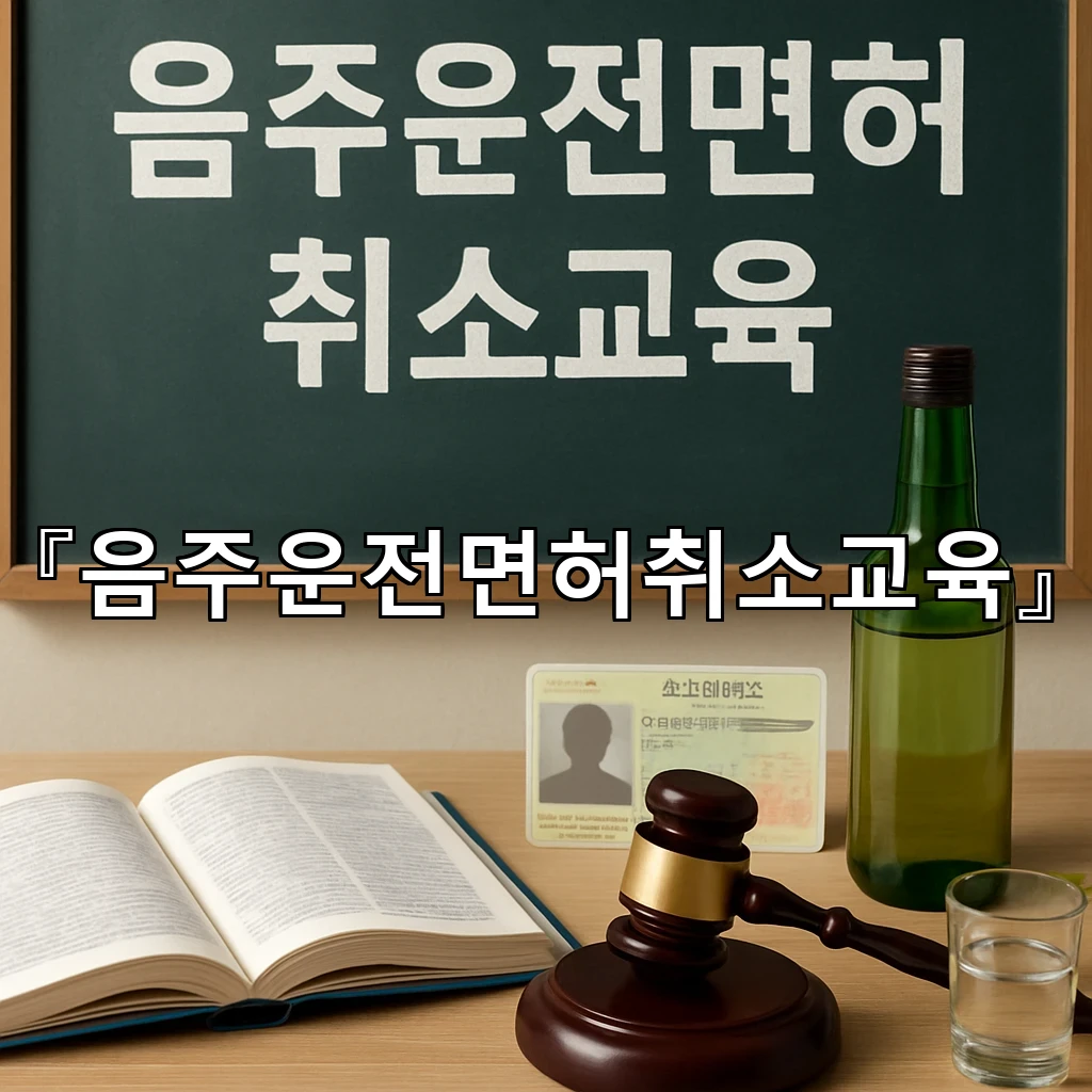 음주운전면허취소교육 낯선 규정 앞에서 길을 찾는 생각의 순서