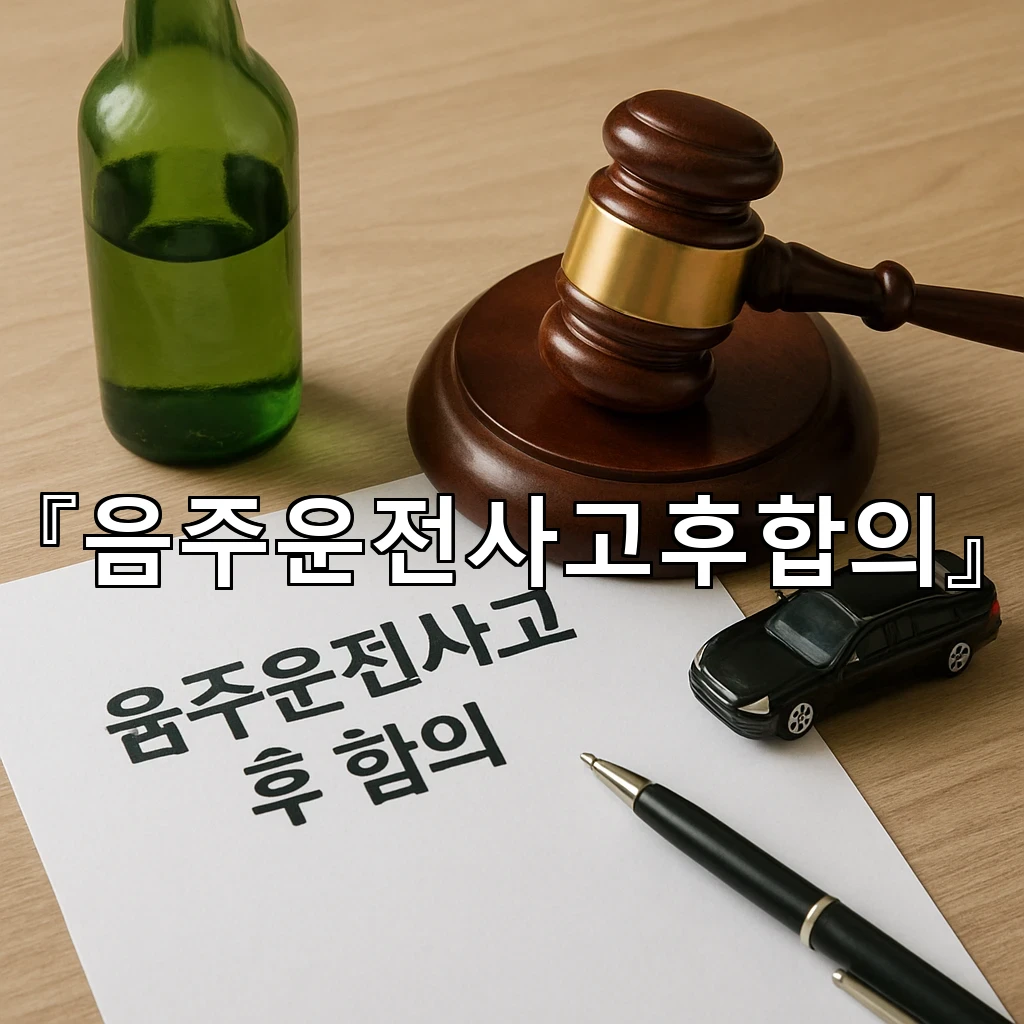 음주운전사고후합의 과정에서 오해를 막는 전달 순서와 문장 배열