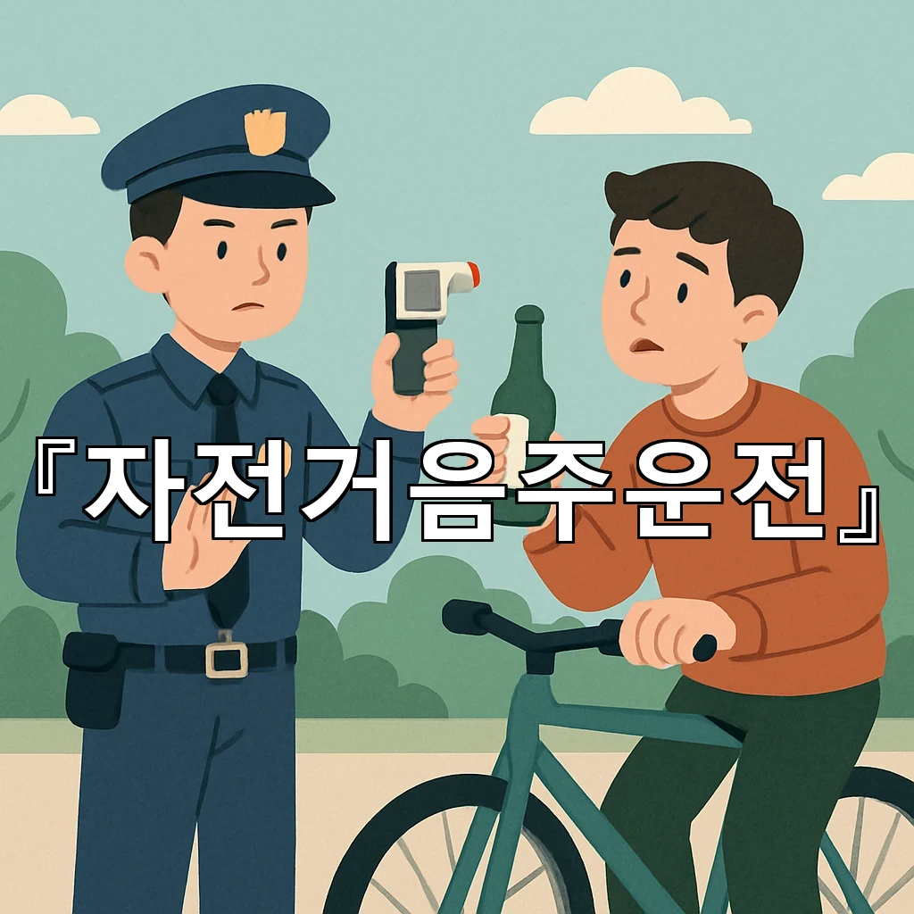 자전거음주운전 도로 가장자리에서 놓치기 쉬운 주의 신호