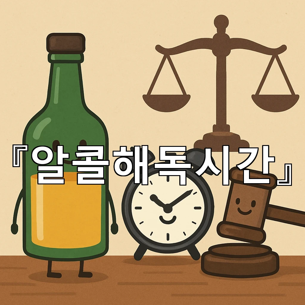알콜해독시간 오늘 아침 입맛과 집중력으로 회복 흐름 살피기