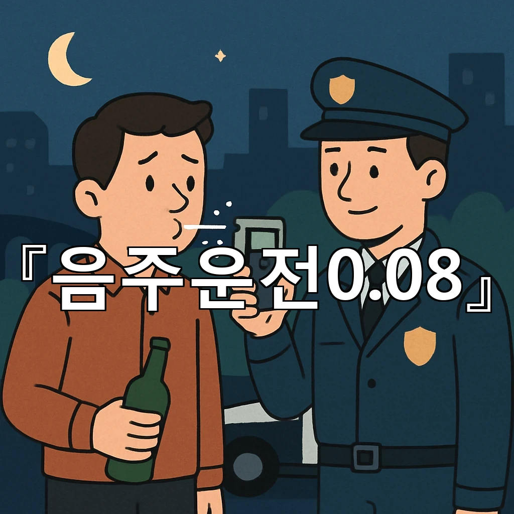 음주운전0.08 상황을 마주한 날 메모해야 할 우선순위