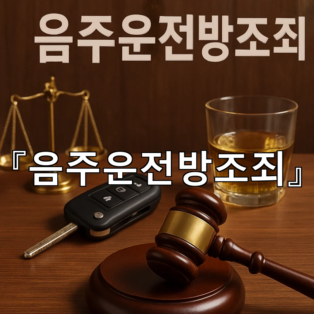 음주운전방조죄 함께 있었을 뿐인데 책임이 시작되는 순간의 흐름
