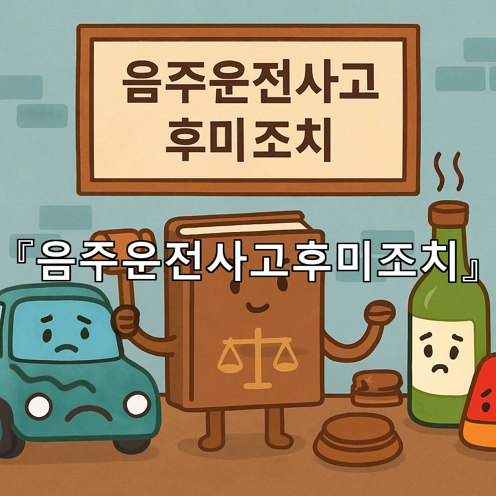 음주운전사고후미조치 현장을 본 뒤 가장 먼저 챙길 생활의 정리