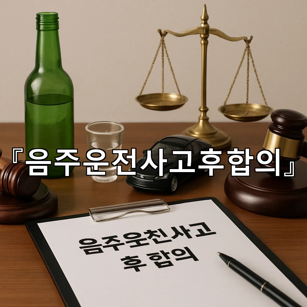 음주운전사고후합의 마음을 가라앉히며 정리하는 첫 대화의 기준점