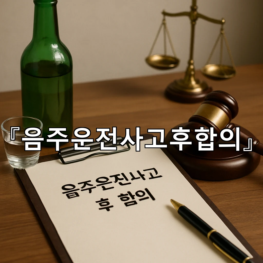 음주운전사고후합의 경찰 안내를 따라갈 때 필요한 절차 정리