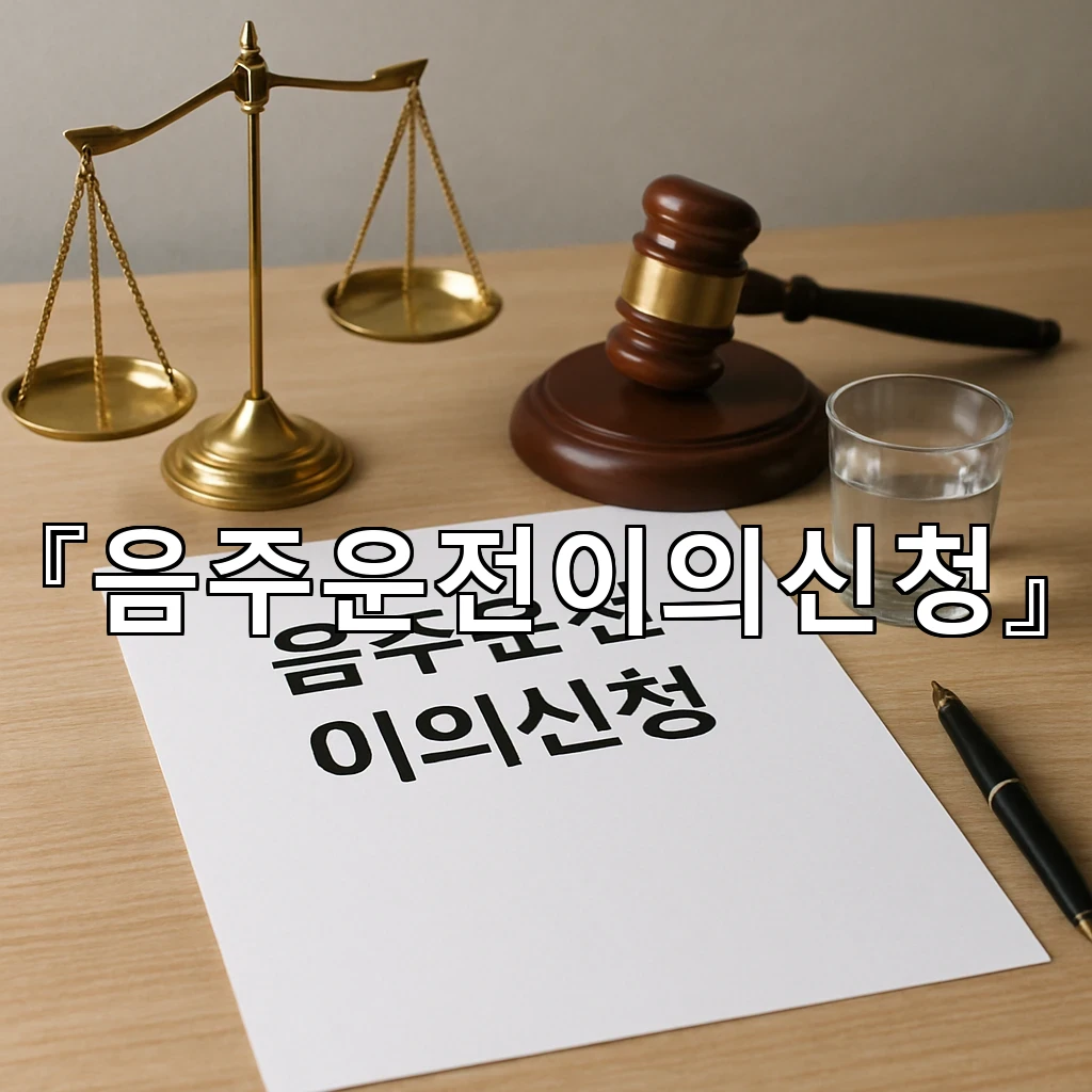 음주운전이의신청 제출 전 기록을 다시 읽어 오해를 줄이는 방법