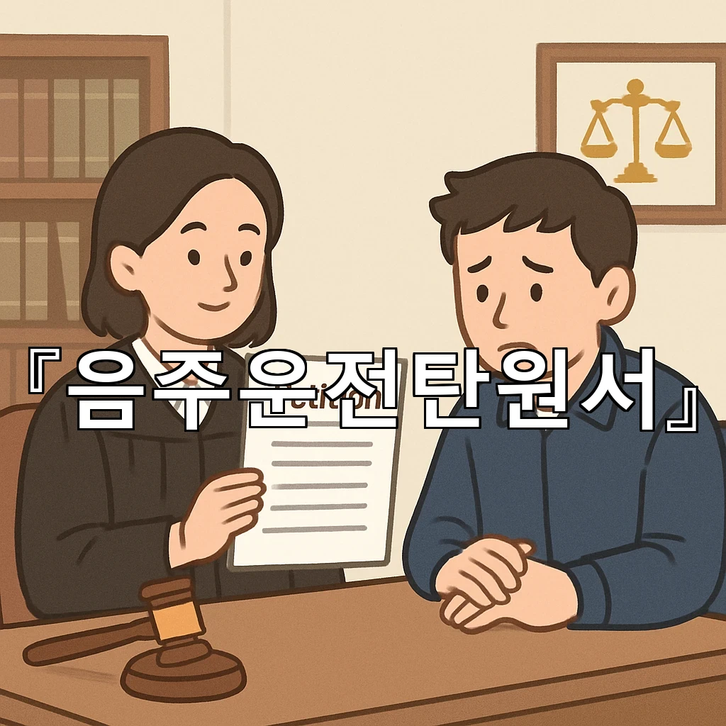 음주운전탄원서 문장 흐름을 살려 설득력을 높이는 배치 방법