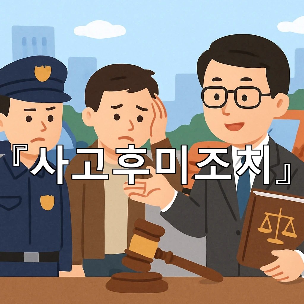 사고후미조치 주변의 소음 속에서 먼저 챙길 순서의 감각