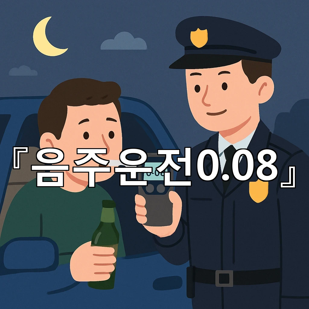 음주운전0.08 처음 마주한 밤에 마음을 정리하는 차분한 순서